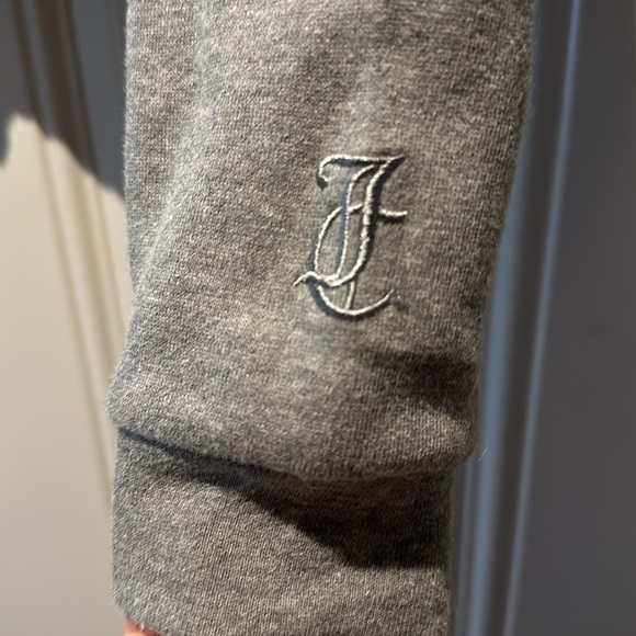 Juicy Couture Grey Cropped Sweatshirt - Picture 2 of 4